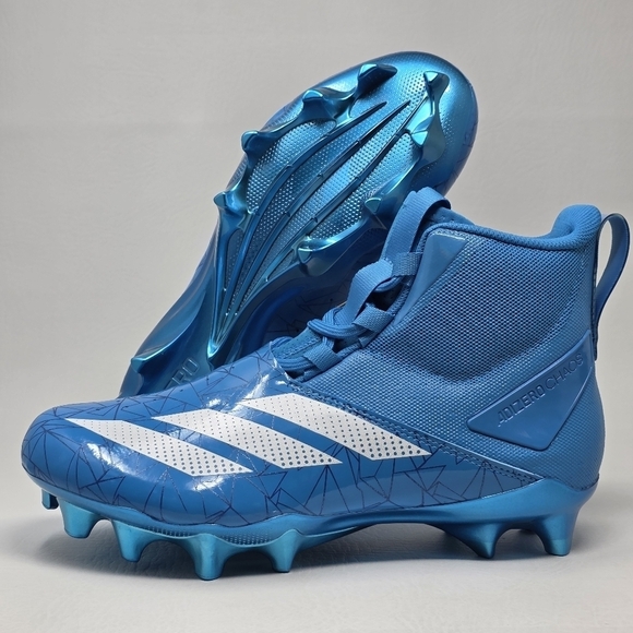 adidas ADIZERO Chaos Football Cleats Lineman Cleats Solar Blue Mens Size 8.5 New main image 5